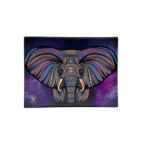 50% DISCOUNT - V-Syndicate Glass Rolling Tray Small - Elephant